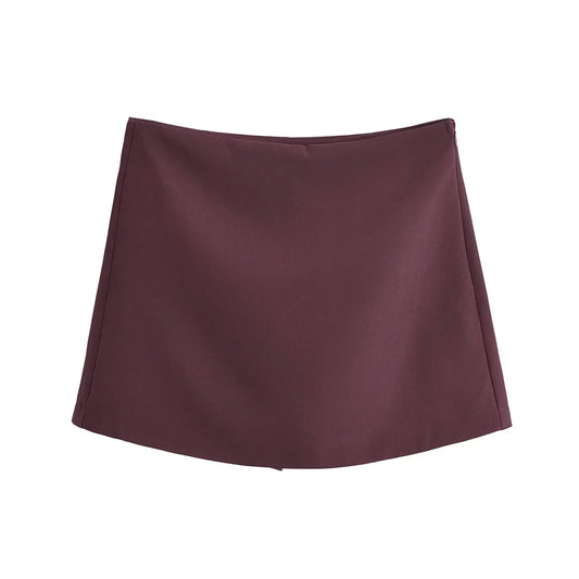 Falda Pantalón de Tiro Alto