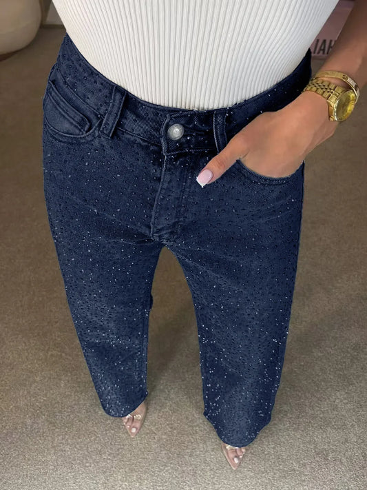 Jeans Vaqueros con Pedrería Camille